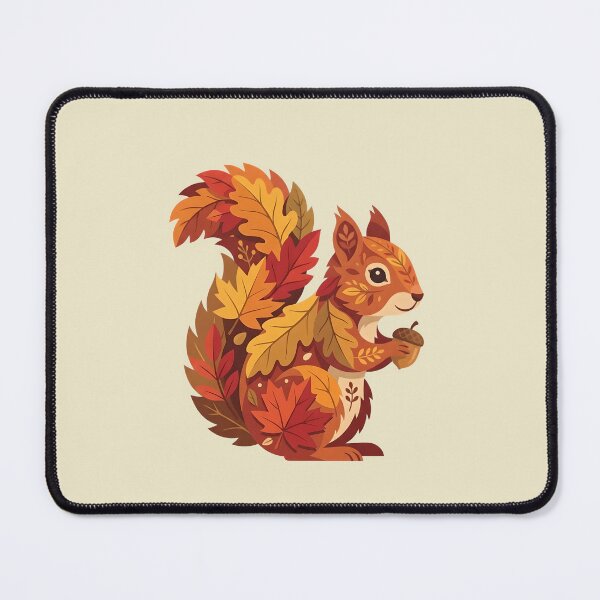 Item preview, Squirrel in fall outfit - Autumn design animals designed and sold by ParadoxParadox.