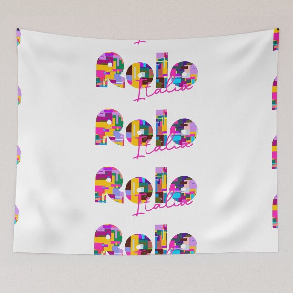 Item preview, Rolo, Reggio Emilia, Italy, Italia, colorful typography design for travellers designed and sold by Wanderful-roads.