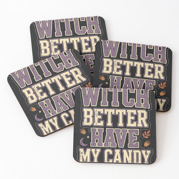 Item preview, Witch Better Have My Candy | Retro Varsity Halloween Text Design designed and sold by HexAndHearth.