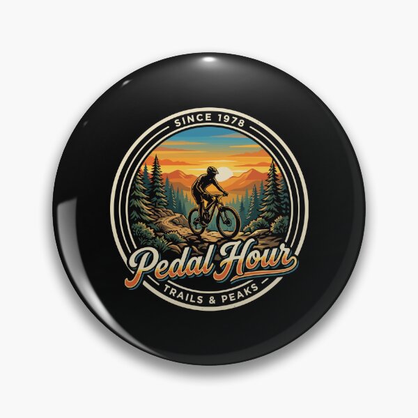 Item preview, Pedal Hour Trails & Peaks Since 1978 Mountain Biking Cycling Outdoor Adventure designed and sold by PopStars1993.