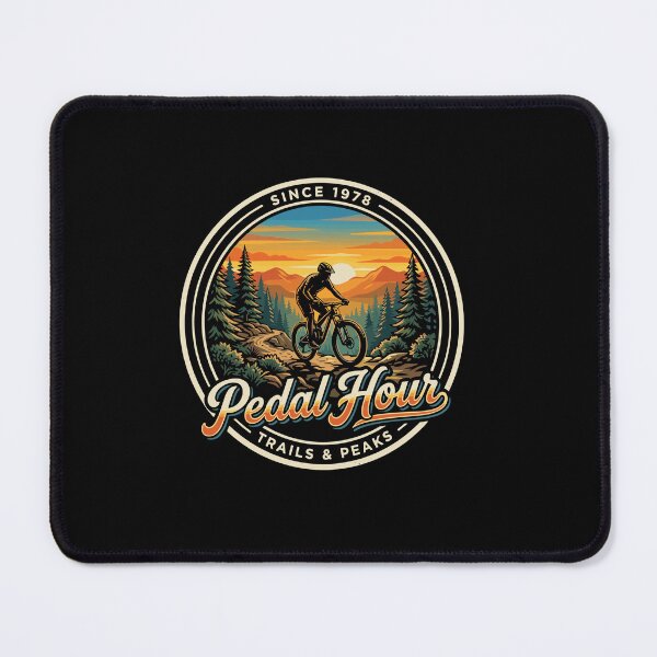 Item preview, Pedal Hour Trails & Peaks Since 1978 Mountain Biking Cycling Outdoor Adventure designed and sold by PopStars1993.