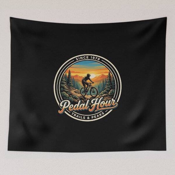 Item preview, Pedal Hour Trails & Peaks Since 1978 Mountain Biking Cycling Outdoor Adventure designed and sold by PopStars1993.