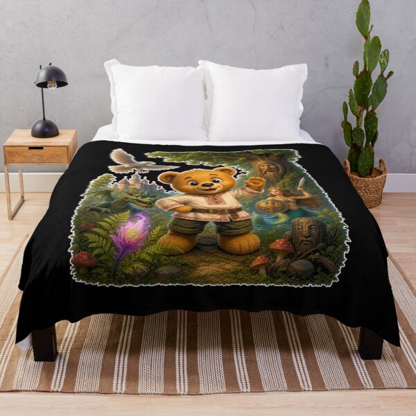 Item preview, Slavic Folklore Teddy Bear Poland Legends Wawel Dragon Mermaid designed and sold by MirengLab.