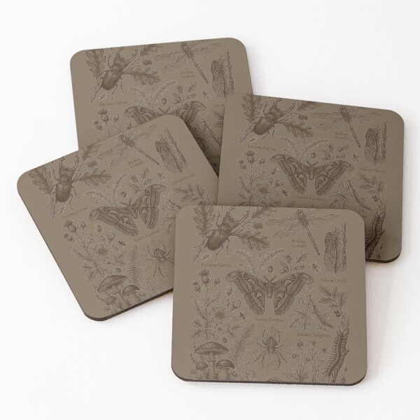 Artikelvorschau, Antique Insect Collection Botanical Beetles Butterfly Mushroom entworfen und verkauft von w66aboo.