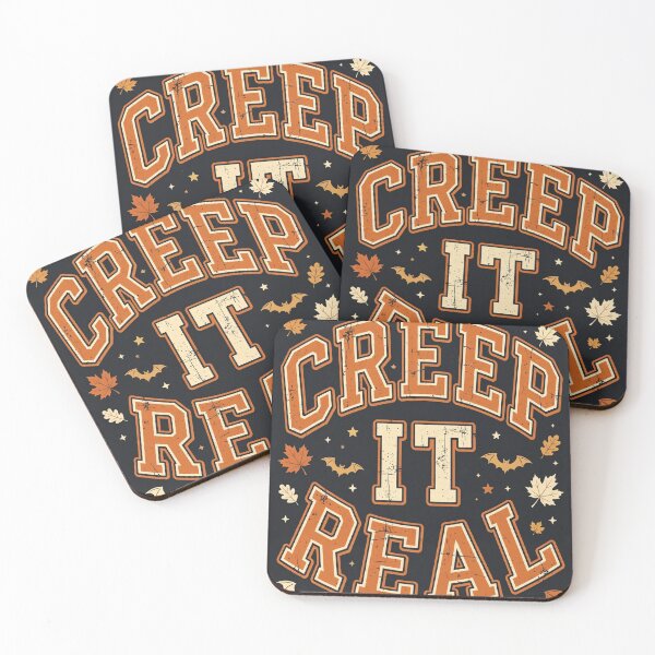 Item preview, Creep It Real | Retro Varsity Halloween Text Design designed and sold by HexAndHearth.
