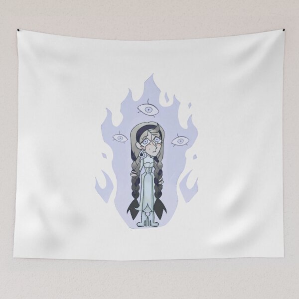 Item preview, Gothic Crying Girl Floating Eyes Flame Cartoon designed and sold by DfaterTome.