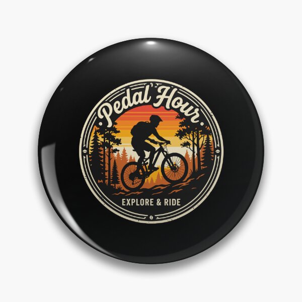 Item preview, Pedal Hour Explore And Ride Mountain Biking Cyclist Adventure Outdoor designed and sold by PopStars1993.