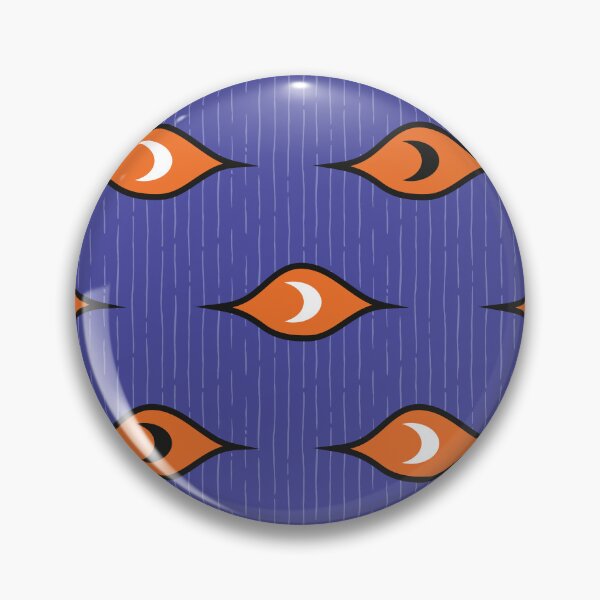 Item preview, Spooky Eyes Pattern 2 - Pumpkin Orange and Ghostly Purple designed and sold by Daniel Bevis Design.