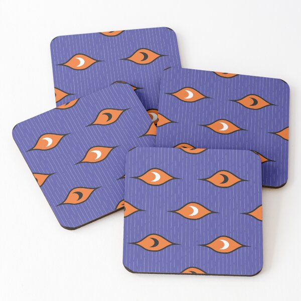 Item preview, Spooky Eyes Pattern 2 - Pumpkin Orange and Ghostly Purple designed and sold by Daniel Bevis Design.