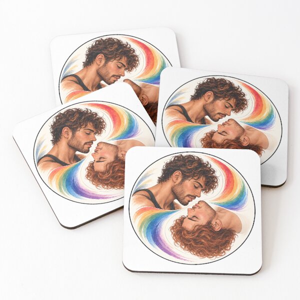 Item preview, Pride Men Yin Yang – Gay Love Rainbow Balance designed and sold by Digital Culture Studio.