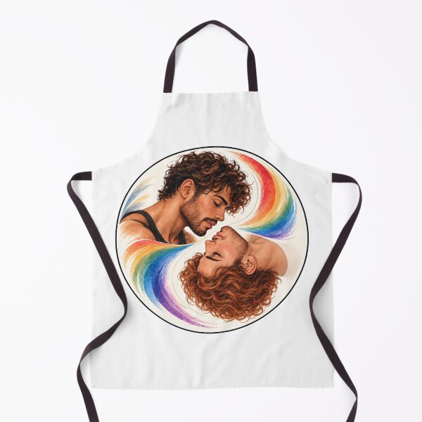 Item preview, Pride Men Yin Yang – Gay Love Rainbow Balance designed and sold by Digital Culture Studio.