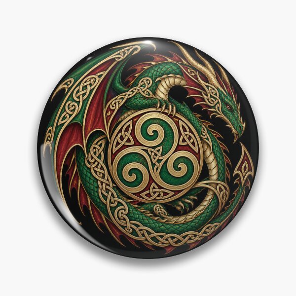 Item preview, Celtic dragon around a triskelion designed and sold by lAnJefurtifeu.