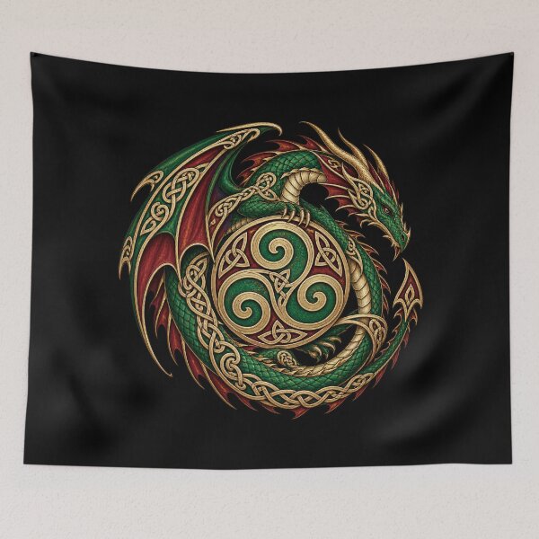 Item preview, Celtic dragon around a triskelion designed and sold by lAnJefurtifeu.