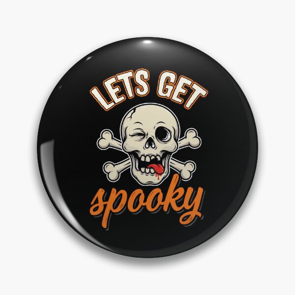 Item preview, Let's Get Spooky Funny Winking Skull Halloween Gift designed and sold by Say It With Ink.