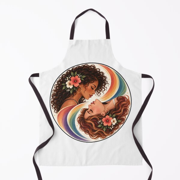 Item preview, Pride Women Yin Yang – Lesbian Love Rainbow Balance designed and sold by Digital Culture Studio.