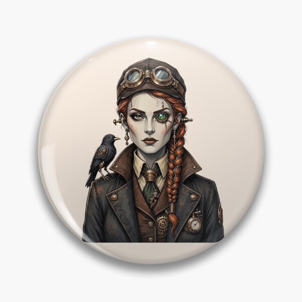 Artikelvorschau, Steampunk-Gothic-Hexe mit Raben entworfen und verkauft von SweetLilith.
