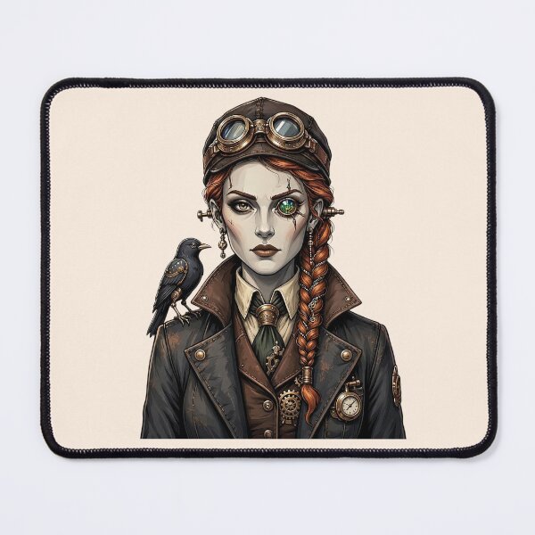 Item preview, Steampunk Gothic Witch with Raven designed and sold by SweetLilith.