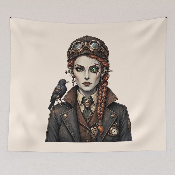 Item preview, Steampunk Gothic Witch with Raven  designed and sold by SweetLilith.