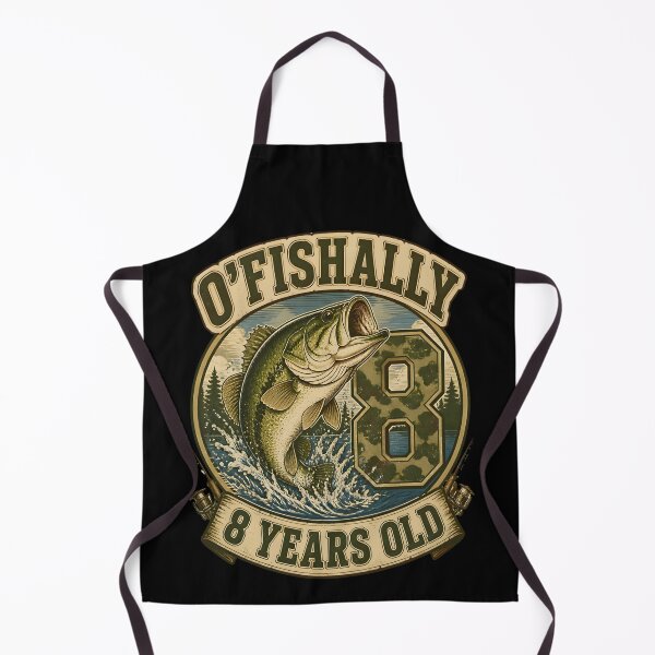 Item preview, Ofishally 8 Years Old Fishing 8th Birthday Retro Gifts designed and sold by LeSoniPapaPrint.