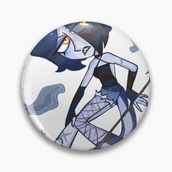 Item preview, Blue Aquatic Demon Girl Spear Cartoon designed and sold by DfaterTome.