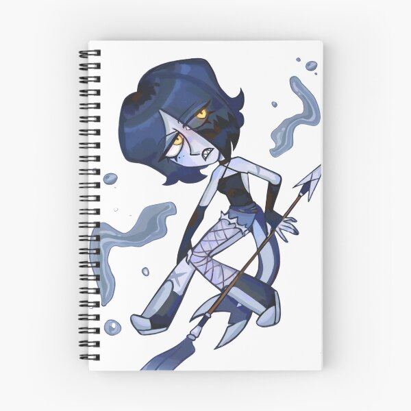 Item preview, Blue Aquatic Demon Girl Spear Cartoon designed and sold by DfaterTome.