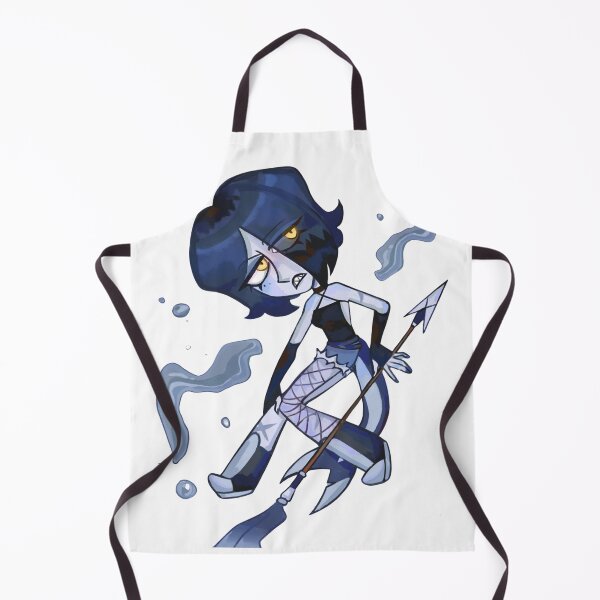 Item preview, Blue Aquatic Demon Girl Spear Cartoon designed and sold by DfaterTome.