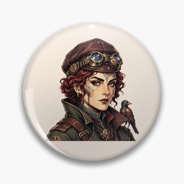 Artikelvorschau, Steampunk-Gothic-Hexe mit Raben entworfen und verkauft von SweetLilith.