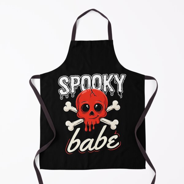 Item preview, Spooky Babe Red Skull Crossbones Halloween Gift designed and sold by Say It With Ink.