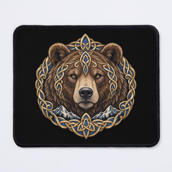 Item preview, Celtic heraldic bear in the mountains designed and sold by lAnJefurtifeu.