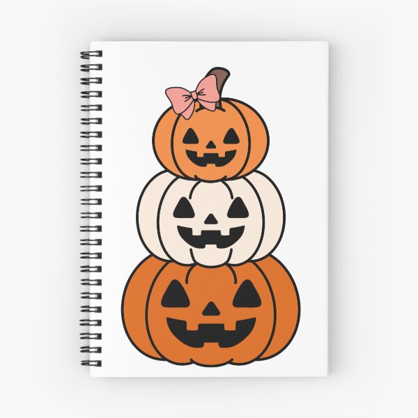 Item preview, Stacked Halloween Pumpkins with Bow designed and sold by nubimostudio.