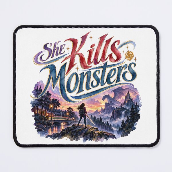Item preview, She Kills Monsters designed and sold by Lyric Vault - Rock on.