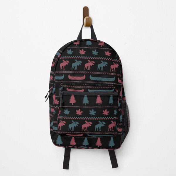 Item preview, Cabincore Moose Stripes in Black + Brick + Pine designed and sold by YesterdayColl.