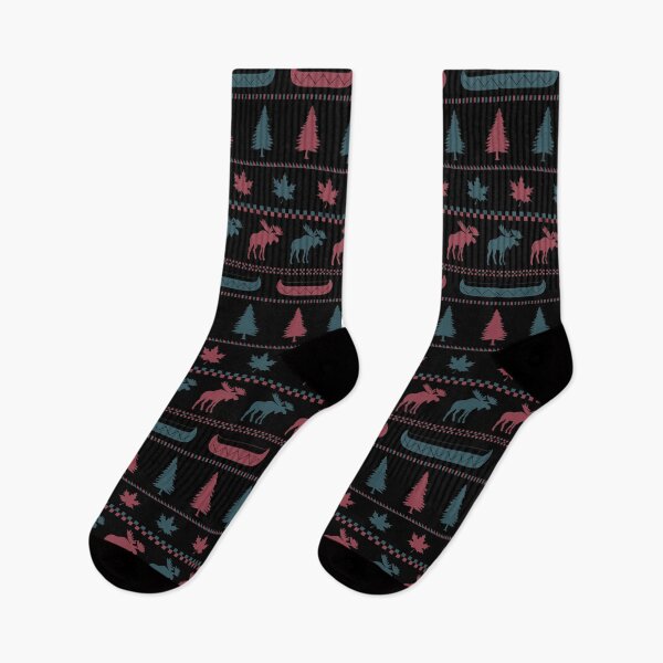 Item preview, Cabincore Moose Stripes in Black + Brick + Pine designed and sold by YesterdayColl.