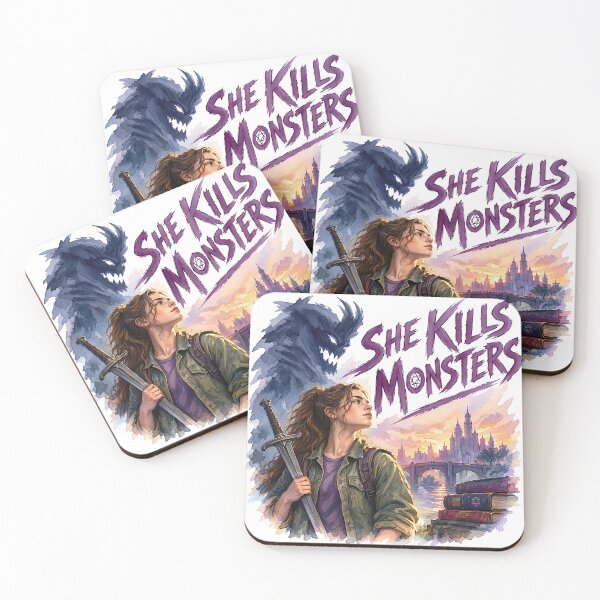 Item preview, She Kills Monsters designed and sold by Lyric Vault - Rock on.