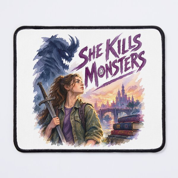 Item preview, She Kills Monsters designed and sold by Lyric Vault - Rock on.