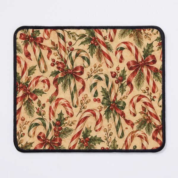 Item preview, Vintage Candy Cane Holly Christmas  designed and sold by mycute-stickers.
