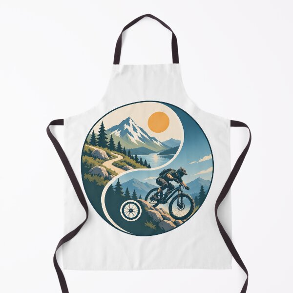 Item preview, Mountain Bike Yin Yang – MTB Trail Outdoor Adventure designed and sold by Digital Culture Studio.