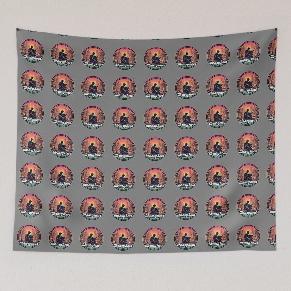 Item preview, Library Hour Reading Lover Bookworm Librarian Bibliophile designed and sold by SofiBlair.