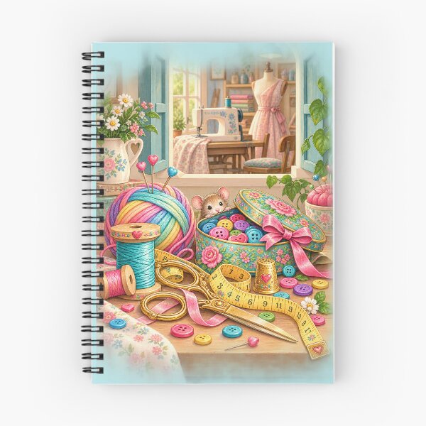Item preview, Vintage and Charming Sewing Room – Blue designed and sold by JessouArt.