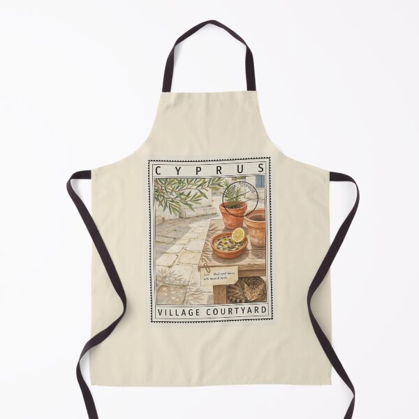 Item preview, Cyprus Louvi Courtyard — Village Food Art designed and sold by stickercuffs.