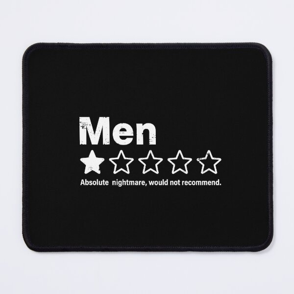 Item preview, Men One Star Review Not Recommend Funny Humor T-Shirt designed and sold by Designart68.