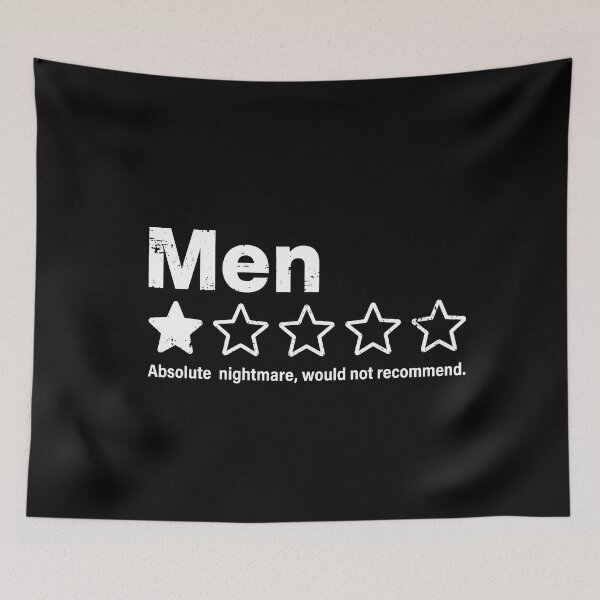 Item preview, Men One Star Review Not Recommend Funny Humor T-Shirt designed and sold by Designart68.