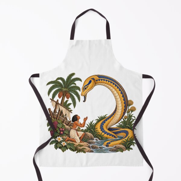 Item preview, The Shipwrecked Sailor Ancient Egyptian Tale Art designed and sold by Larkfound Studio.