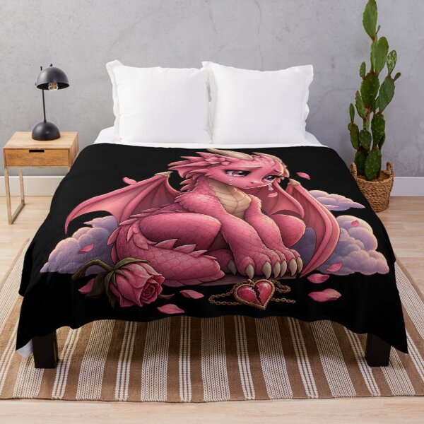 Item preview, A sad pink dragon, an emotional fantasy dragon. designed and sold by Ach&Koor.