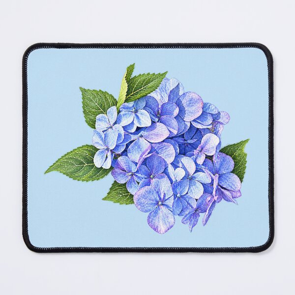 Item preview, Small Blue Hydrangea With Leaves designed and sold by Susan Savad.