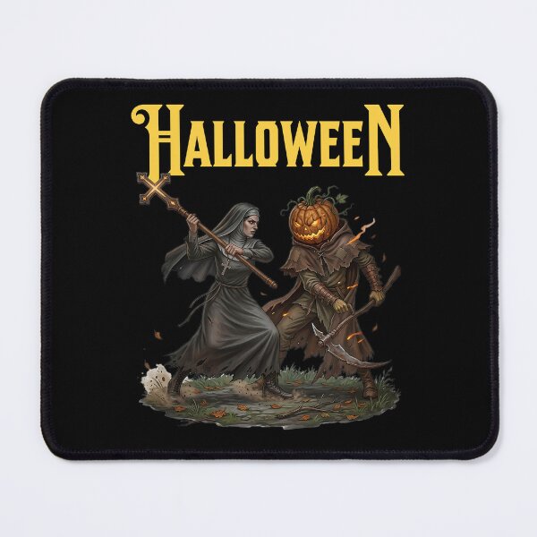 Item preview, Halloween Horror Nun vs. Horror Pumpkin designed and sold by ReneMM.