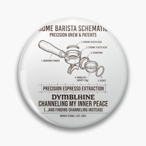 Item preview, Home Barista Portafilter Schematic - Espresso Channeling Humor & Coffee Blueprint designed and sold by PhotoArtMC.