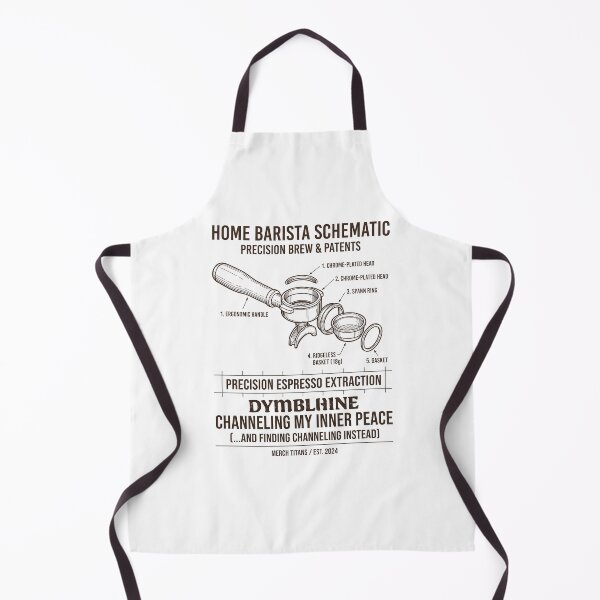 Item preview, Home Barista Portafilter Schematic - Espresso Channeling Humor & Coffee Blueprint designed and sold by PhotoArtMC.