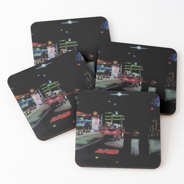 Item preview, Night City Gas Station Painting designed and sold by Odditzids.