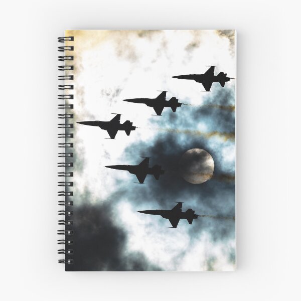 Item preview, Fighter Jet Formation Silhouette Passing the Sun designed and sold by SpottAir.